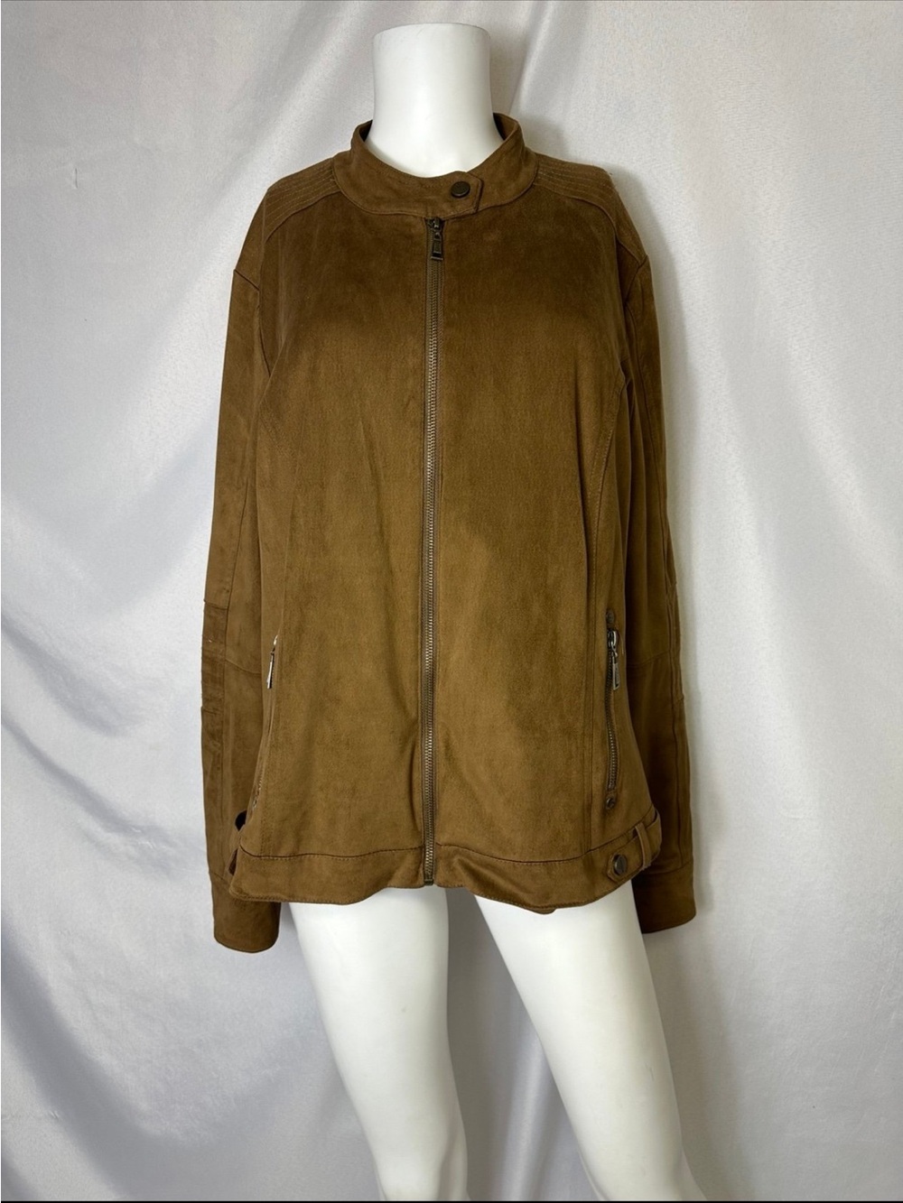 ODYN BRAND BROWN XL JACKET POLYESTER BLEND EUC